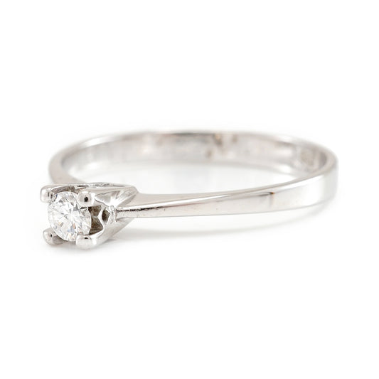 Engagement ring diamond ring white gold 585 gold solitaire ring gold ring diamond ring