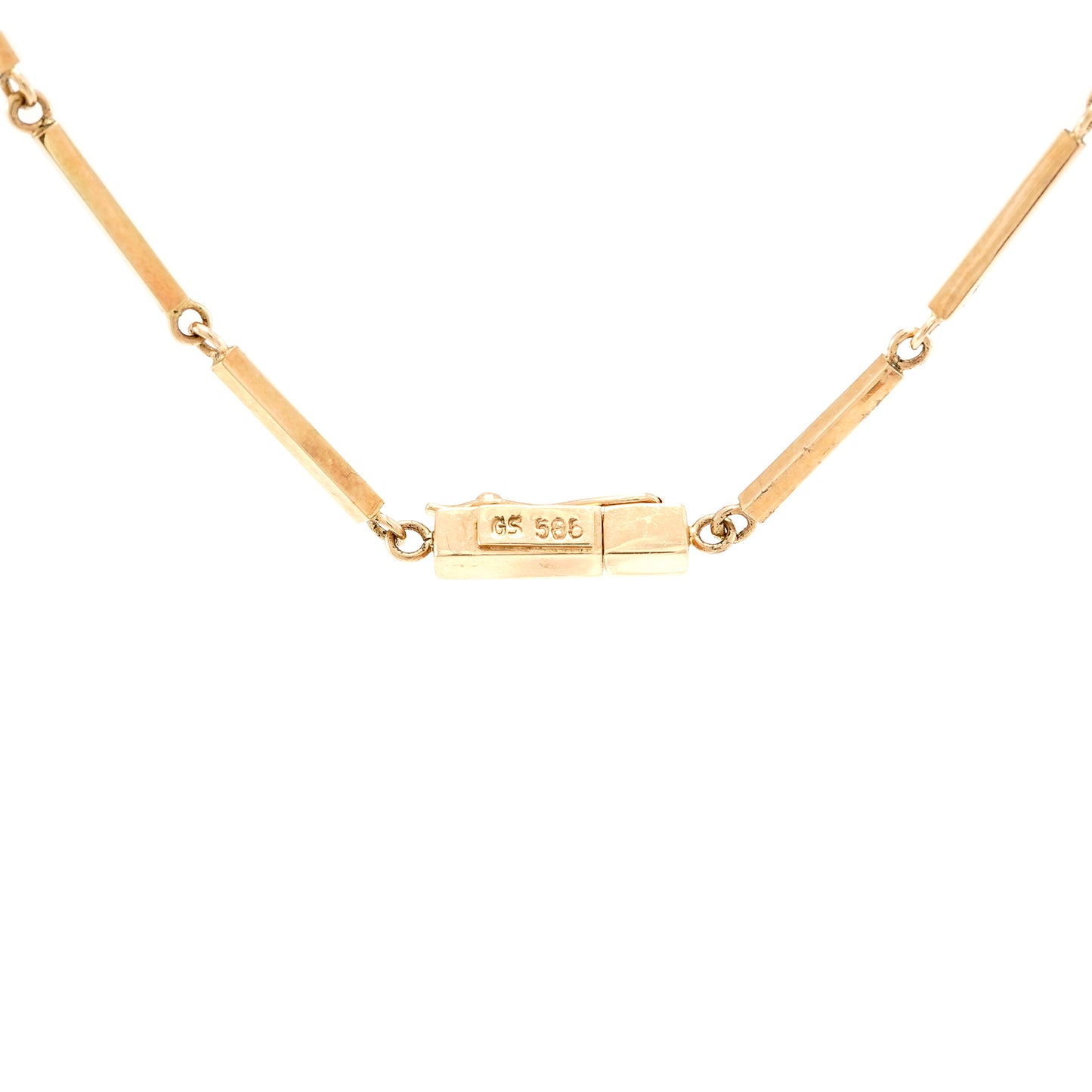 Y-Collier Kette Citrin Aquamarin Gelbgold 585 14K 50cm Damenschmuck Goldkette