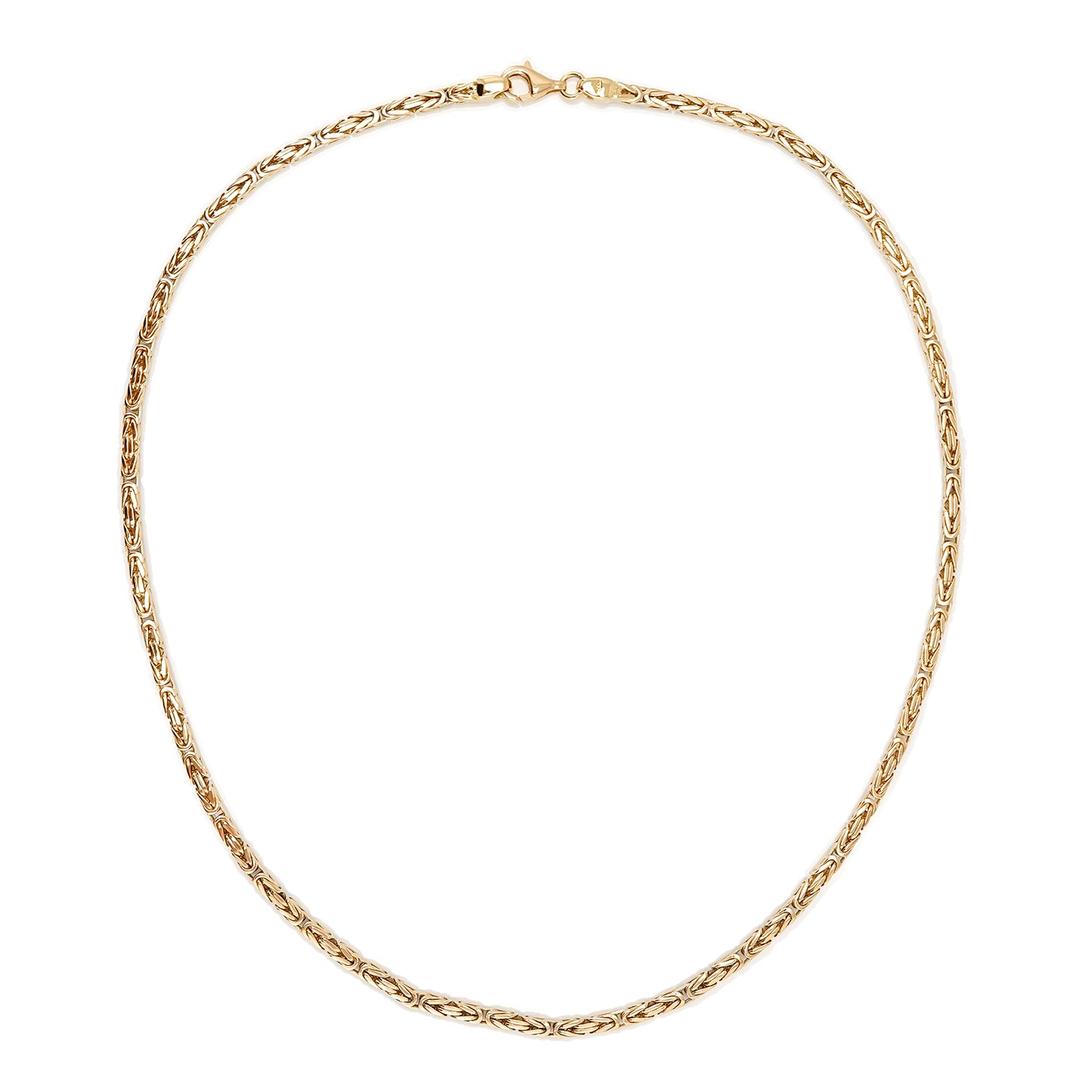 Königskette 3mm Damenkette 750 Gold 18K Goldschmuck Goldkette necklace Halskette