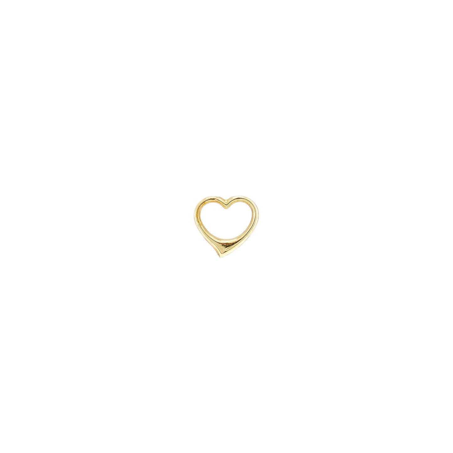 swinging heart pendant 2-piece diamond 14K yellow gold chain pendant diamond pendant