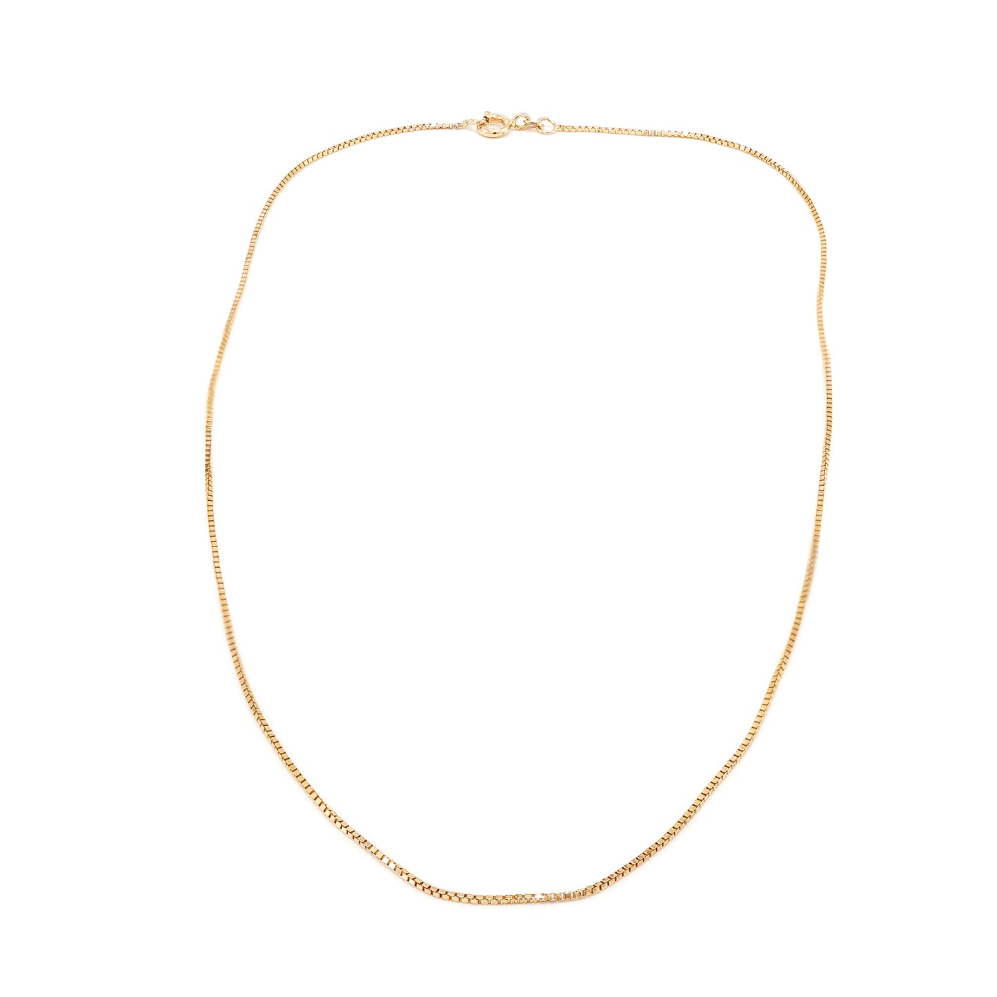 Chain Venetian yellow gold 333 8K 40cm women's jewelry gold chain pendant chain