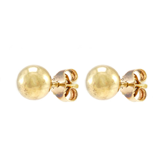 Stud earrings ball 8K yellow gold 333 women's jewelry earrings stud earrings