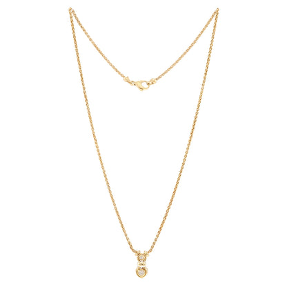 Vintage Diamantcollier Gelbgold 14K Damenschmuck Goldkette diamond necklace