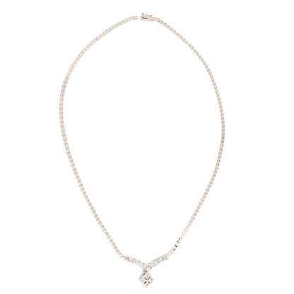 Diamond necklace brilliant chain white gold 585 14K 44cm women's jewelry gold chain necklace