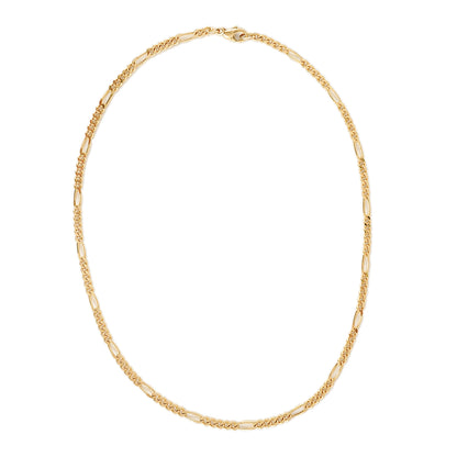 Figaro chain yellow gold 14K gold chain gold necklace pendant chain gold chain necklace