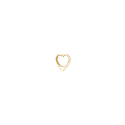 swinging heart pendant 2-piece diamond 14K yellow gold chain pendant diamond pendant