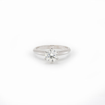 Verlobungsring Diamantring 18K Weißgold 1,00ct VS2/ J engagement ring Diamantschmuck