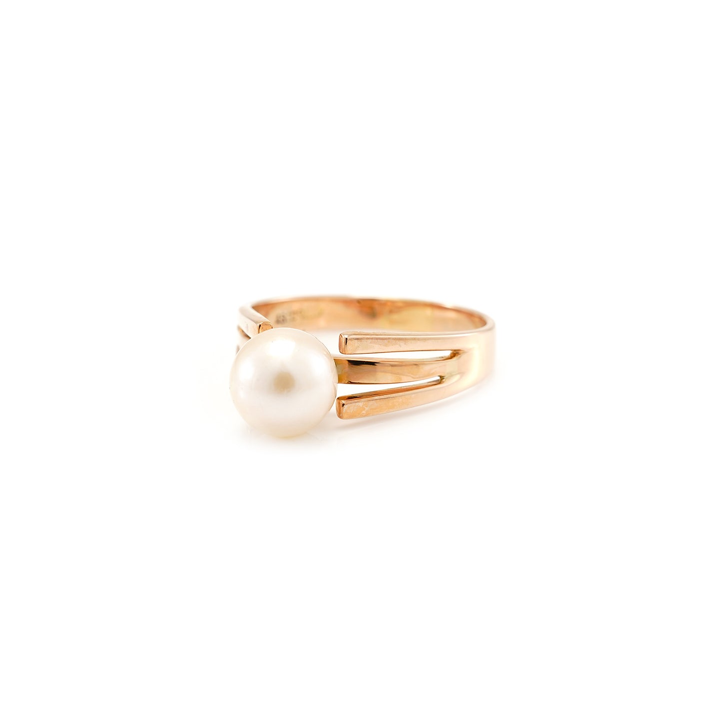 Ring pearl yellow gold 585 14K RW65 women's jewelry gold ring pearl jewelry engagement ring