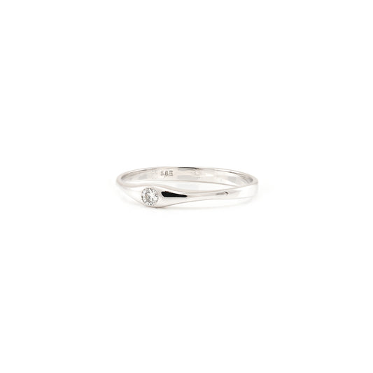Engagement ring diamond brilliant white gold 585 14K diamond ring women's jewelry gold ring