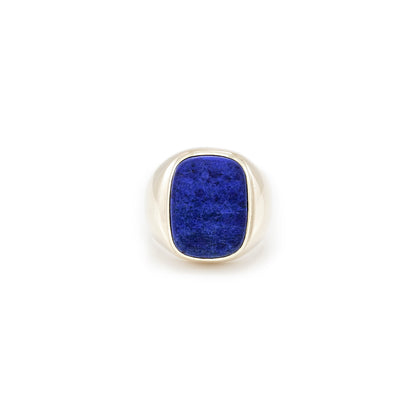 Siegelring Herrenring Gelbgold 585 14K mit Lapis RW 59 Goldschmuck Herrenschmuck