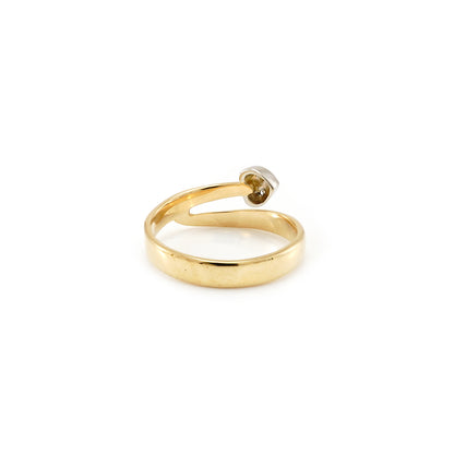 Women's ring heart diamond ring 18K gold ring with diamonds women's jewelry gold ring