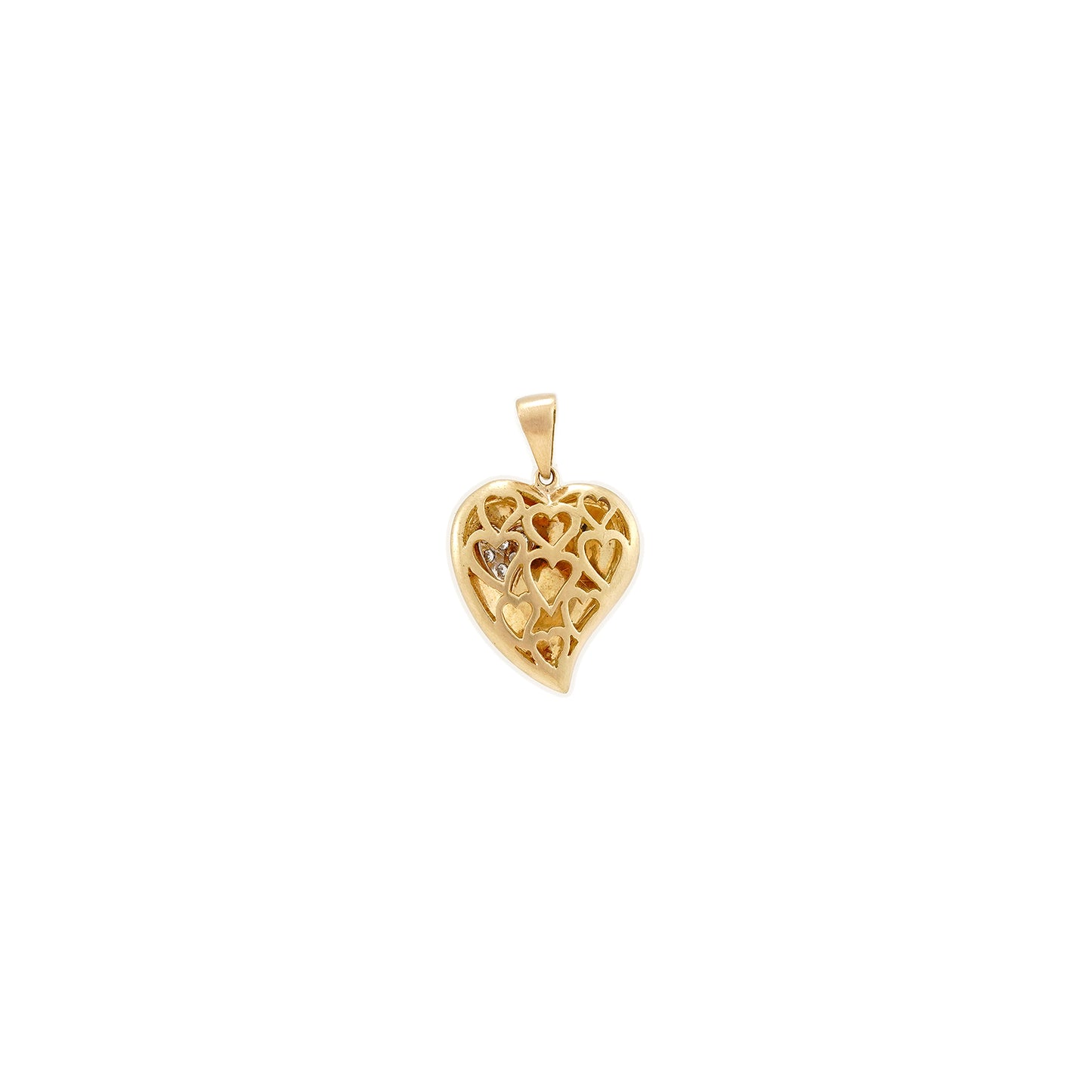 Herzanhänger Gold 750 Diamantanhänger Damenschmuck heart pendant Goldschmuck Geschenk
