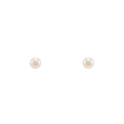 Stud earrings with pearl in yellow gold 585 14K women's jewelry pearl earrings pearl earrings