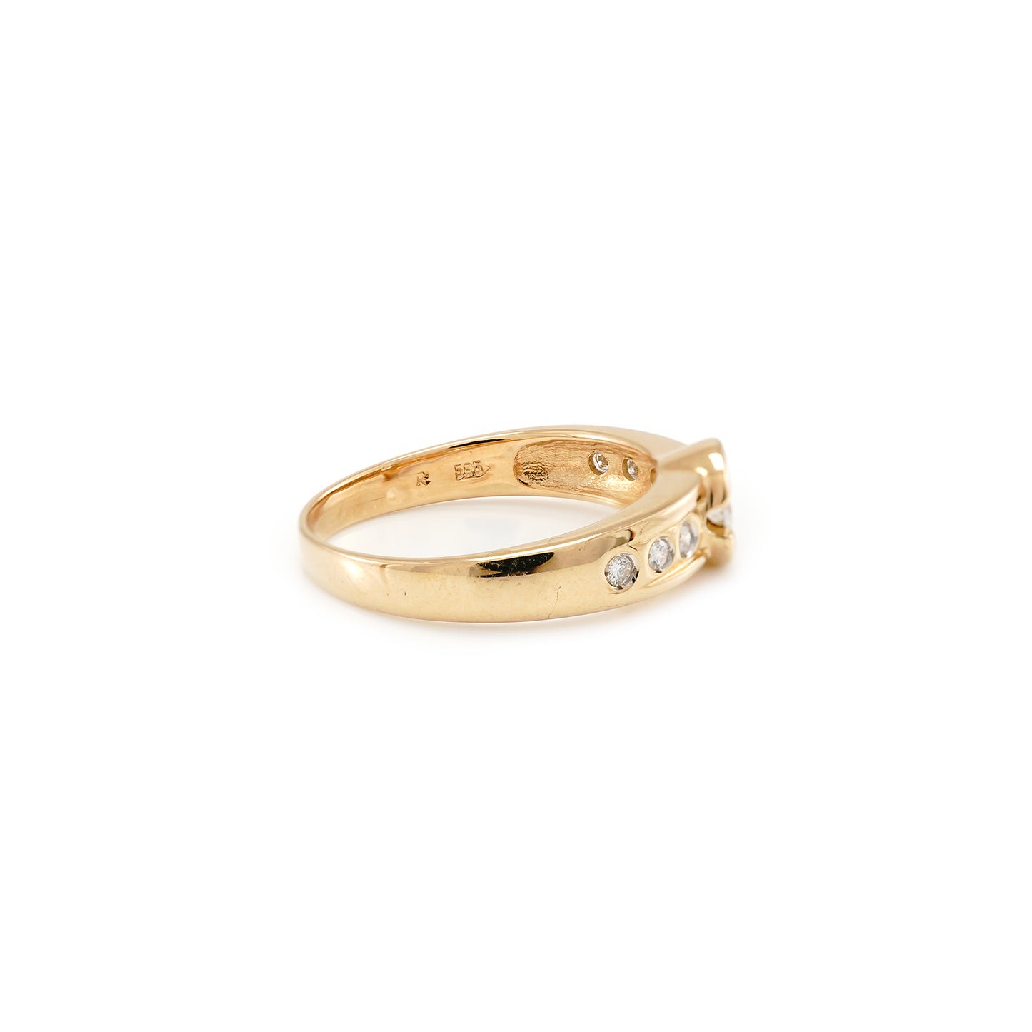 Verlobungsring Diamantring Gelbgold 585 Goldring mit Diamanten Ehering Trauring