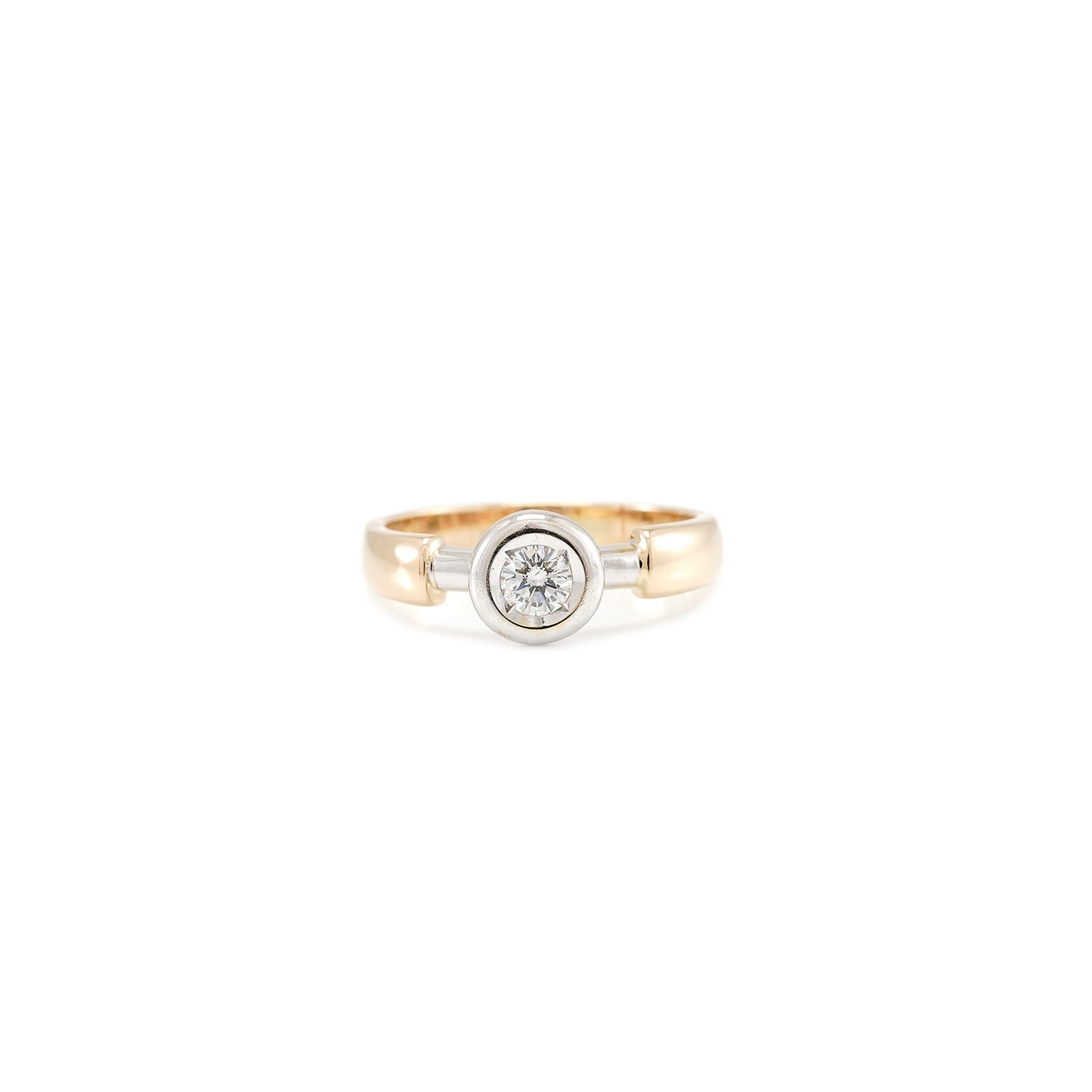Verlobungsring Diamantring Gelbgold Weißgold 14K Damenschmuck engagement ring