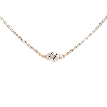 Entourage Pendant Samargd Diamond Anchor Chain White Gold 14K Women's Jewelry Gold Chain