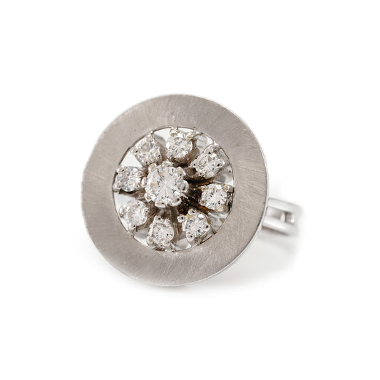 Exclusive diamond ring 1 carat TW white gold cocktail ring engagement ring women's ring