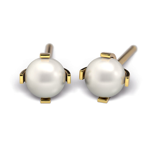 Successor children's Studex Tiny Tips ear studs pearl yellow gold