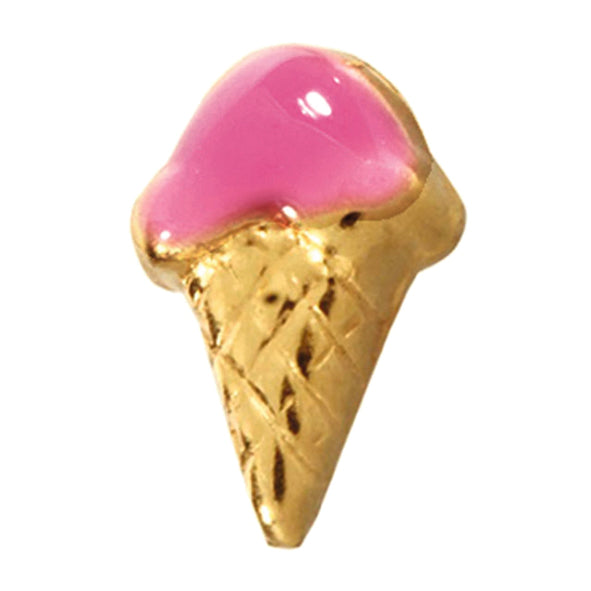 Successor children's studs Studex Tiny Tips ear studs ice cream cone pink