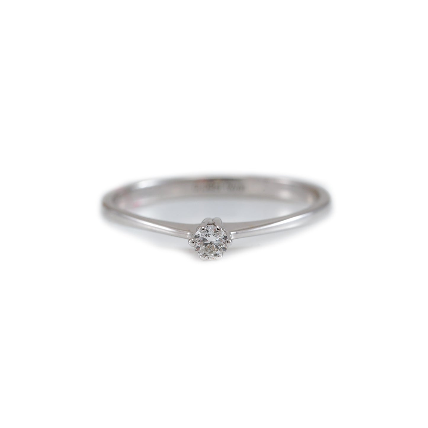 Verlobungsring 585 Weissgold Diamant