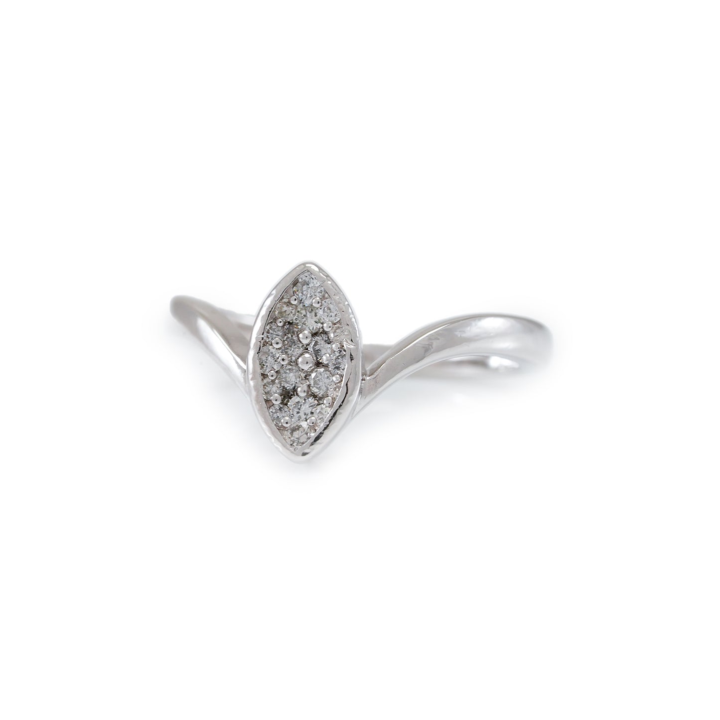 Diamant Pave Ring Weißgold