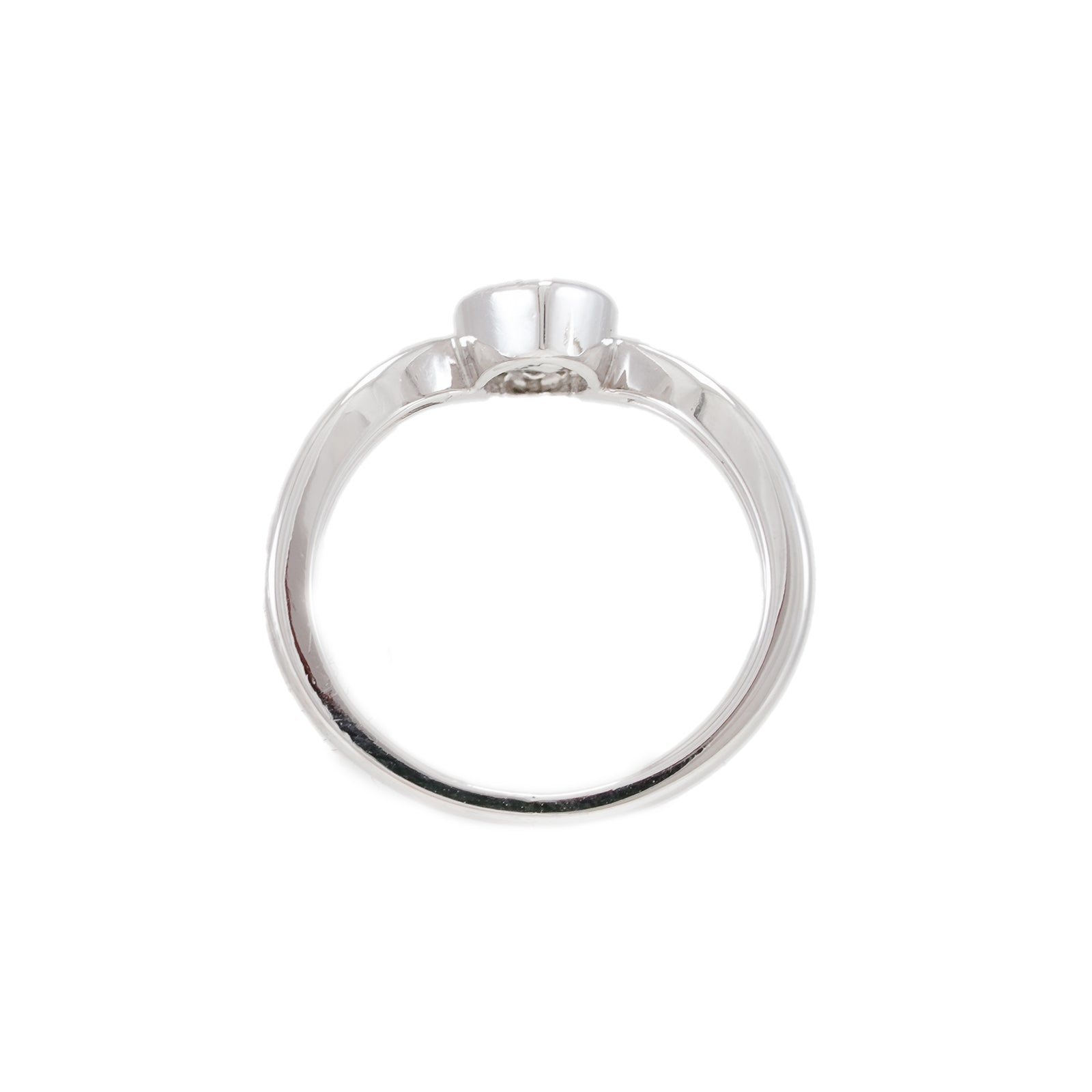 Weissgold Ring 14K Diamanten