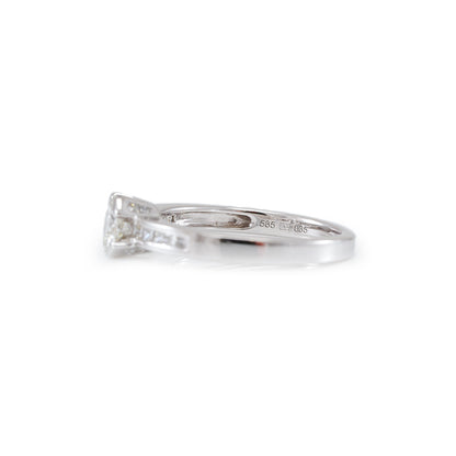 Verlobungsring Diamant Weißgold 14K Damenring Damenschmuck engagement ring