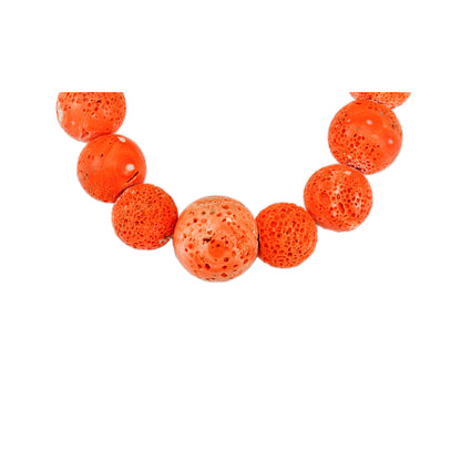 Coral necklace necklace foam coral yellow gold 14K women's jewelry jewelry clasp