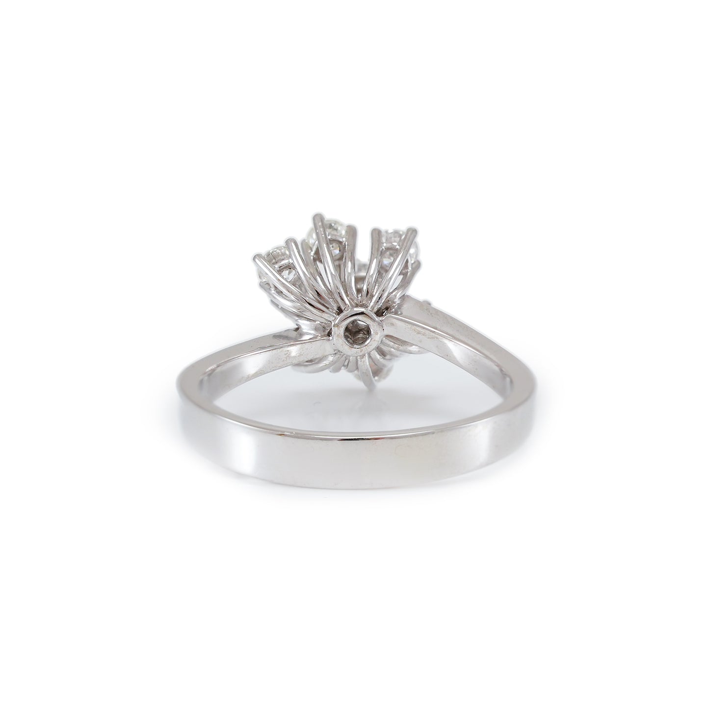 Vintage diamond ring white gold 18K women's jewelry women's ring gold ring diamond jewelry