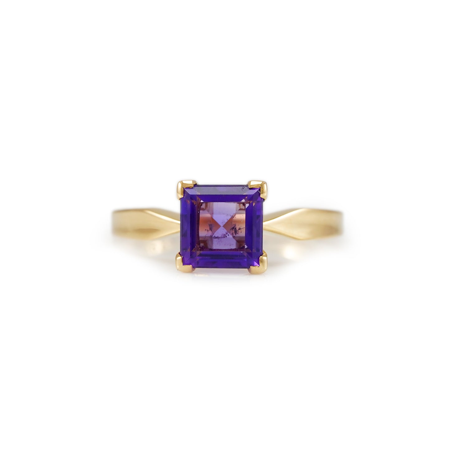 Ring Amethyst Gelbgold 14K Damenschmuck