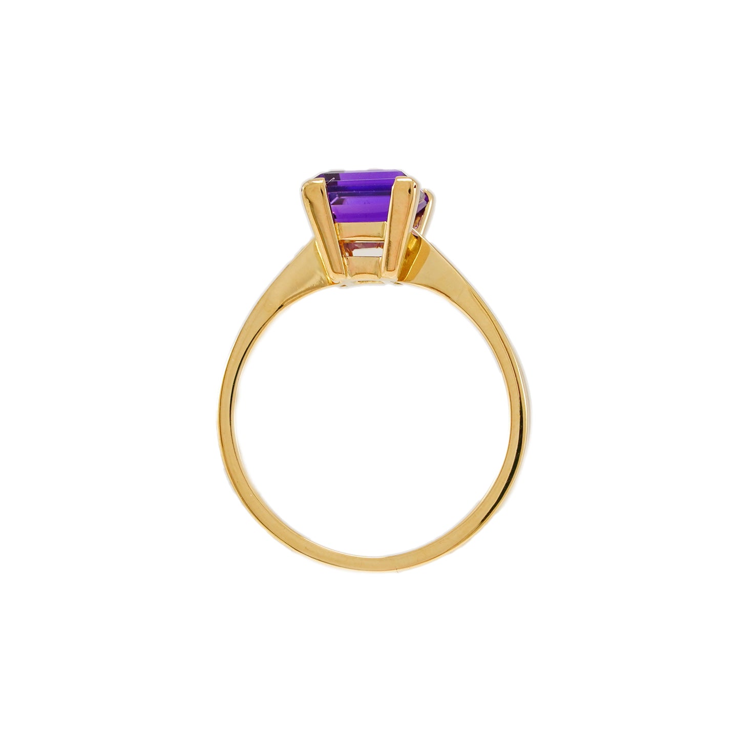 Ring Amethyst Gelbgold 14K Goldring