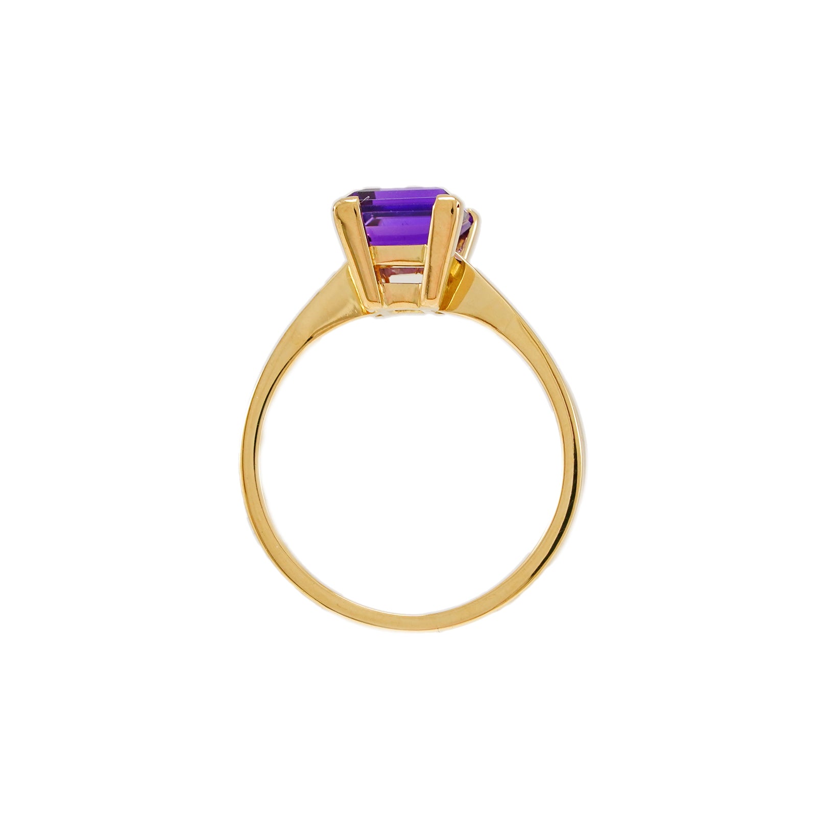 Ring Amethyst Gelbgold 14K Goldring