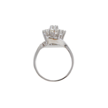 Entourage Ring Vintage Diamond White Gold 14K Women's Jewelry Women's Ring Gold Ring