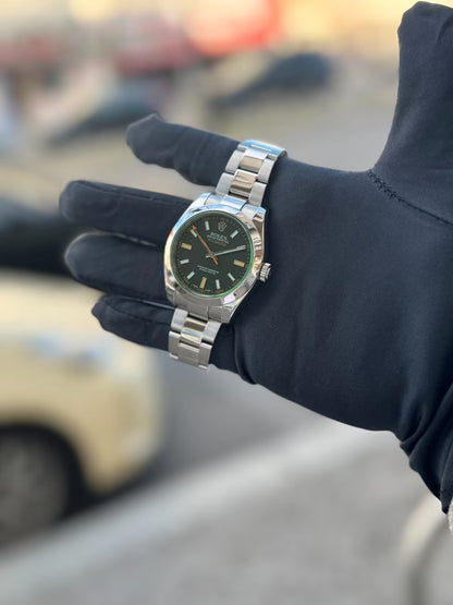 Rolex Milgauss 116400GV 2015 Full Set Green Glass