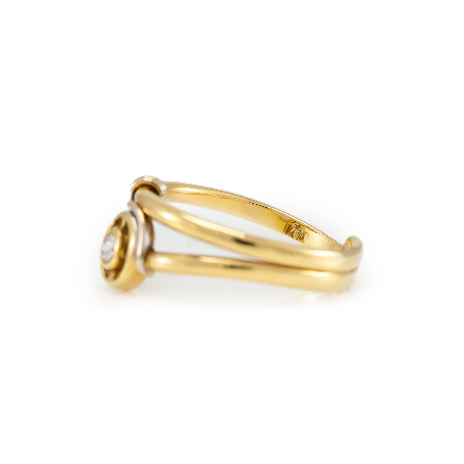 Bandring Vintage Diamant 18K Gold