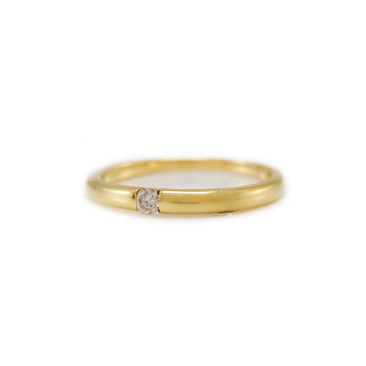 Verlobungsring Diamantring Gelbgold 14K Damenschmuck Goldring engagement ring