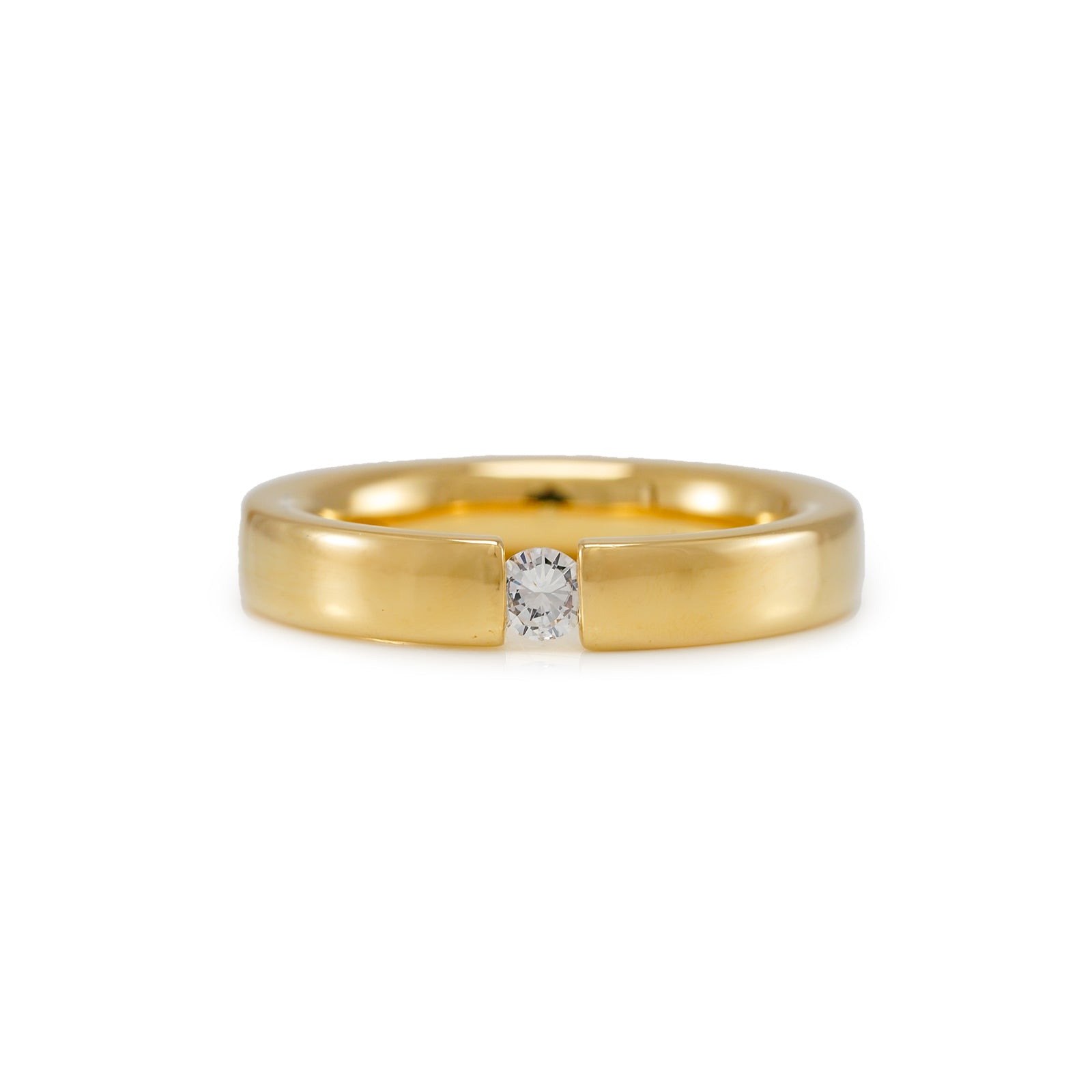 Diamantring 585 Gold Spannring