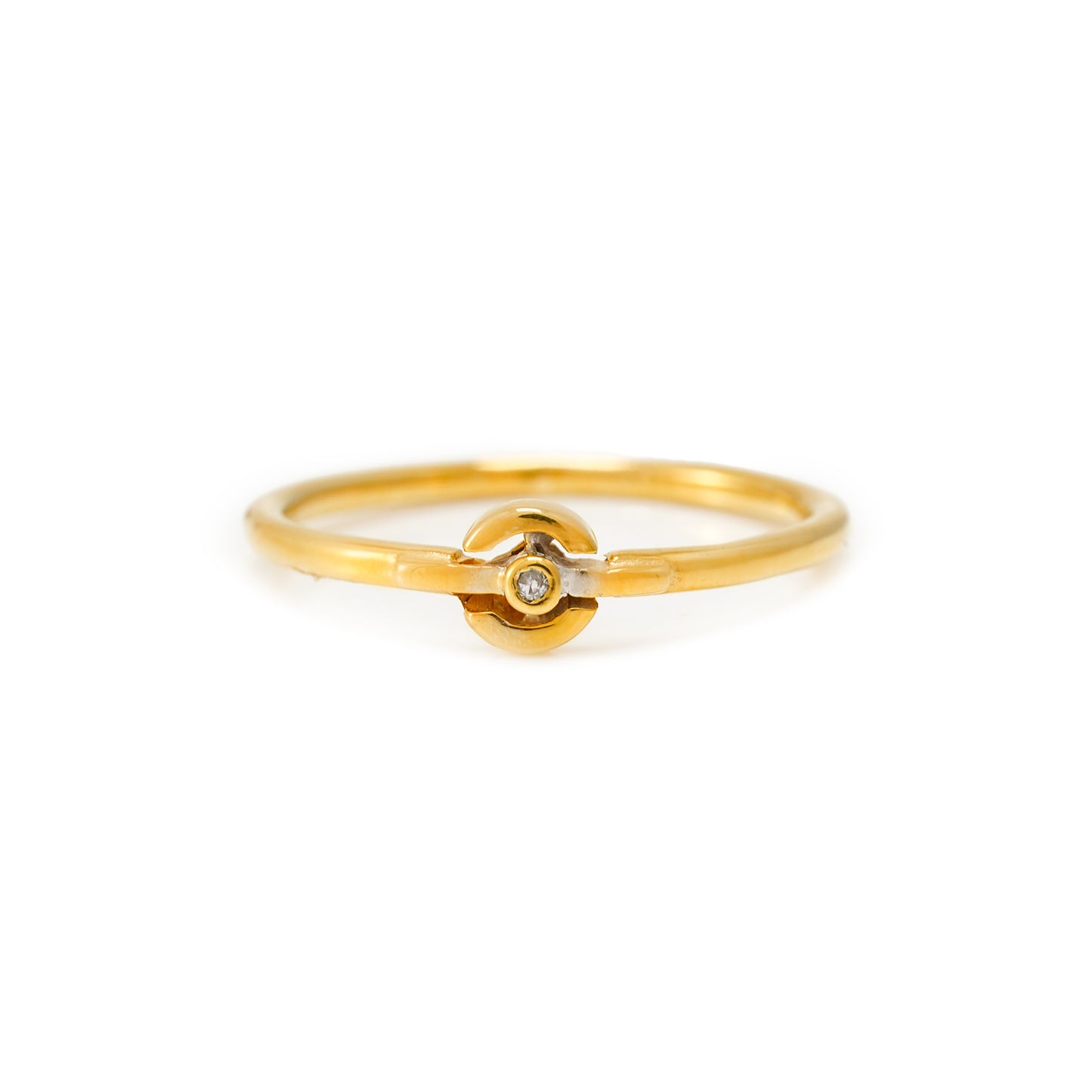 Verlobungsring Diamant Ring Gelbgold 8K Gold