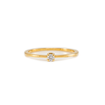 Goldring mit Diamant 585 Gold