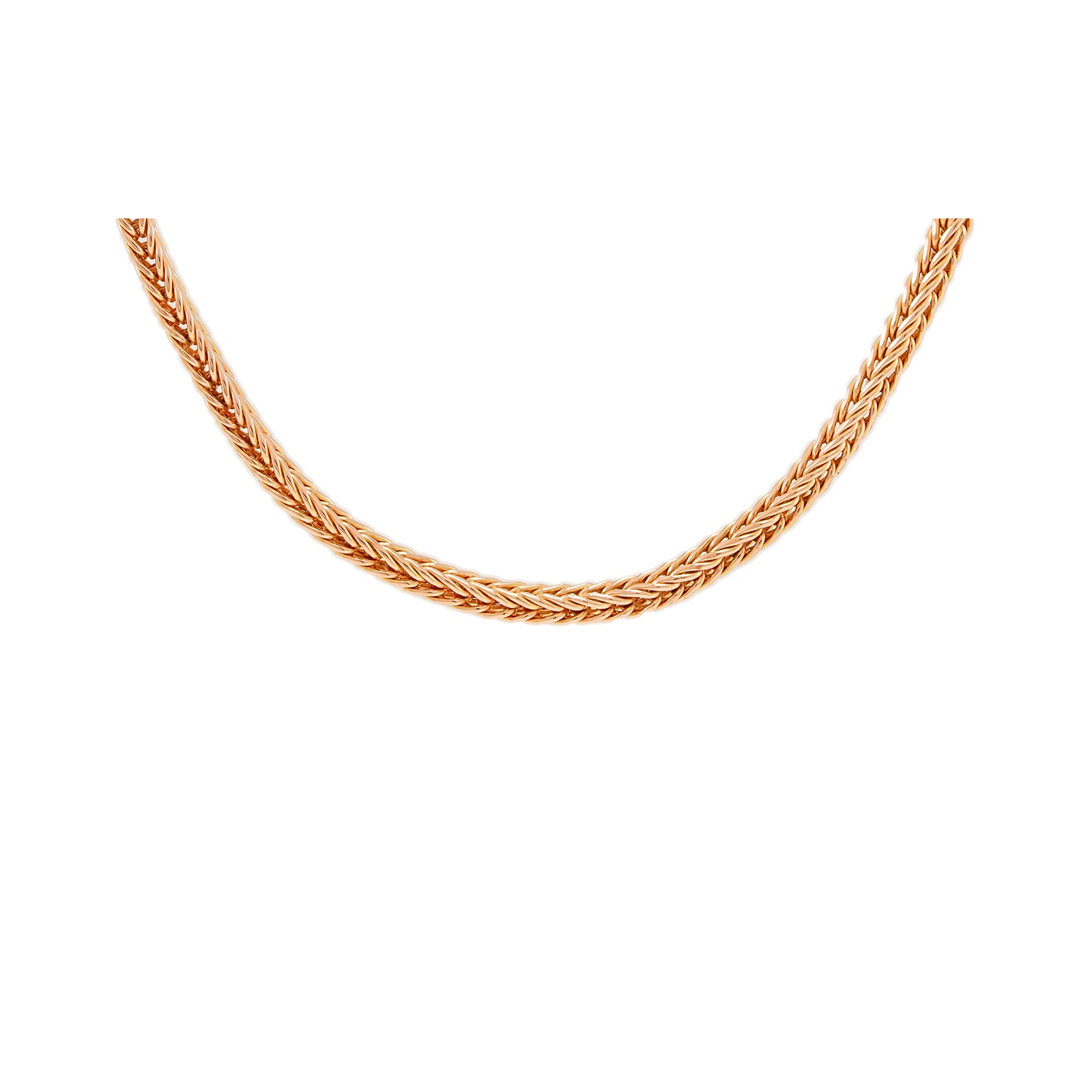 Collier Fuchsschwanz Rosegold 14K Damenschmuck Goldkette Anhängerkette chain
