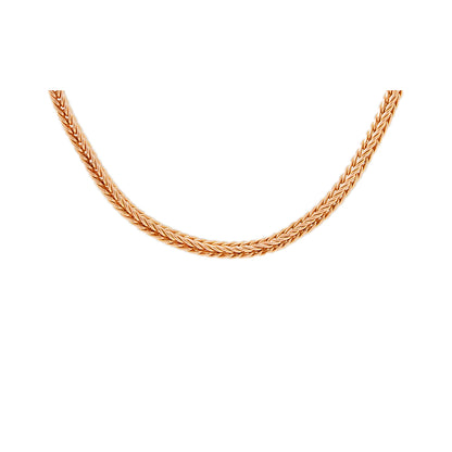Collier Fuchsschwanz Rosegold 14K Damenschmuck Goldkette Anhängerkette chain
