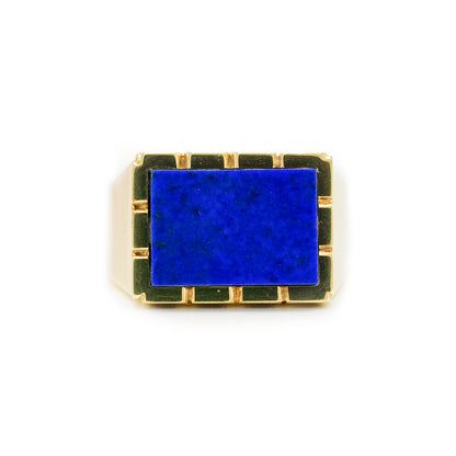 Goldring mit Lapis 585