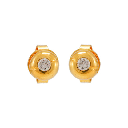Diamant Ohrringe Stecker Gelbgold 14K Damenschmuck Goldohringe diamond earrings