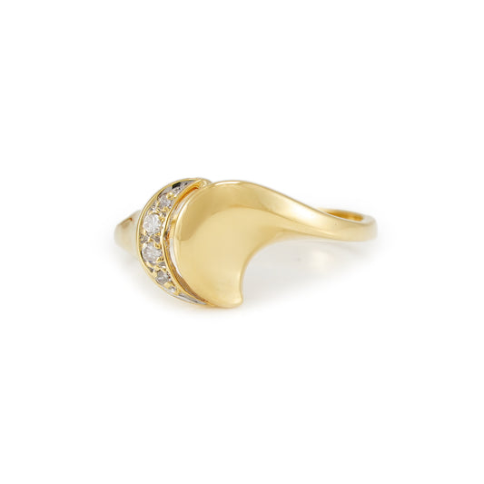 Vintage Diamant Ring Gelbgold 14K Damenschmuck Goldring Damenring diamond ring