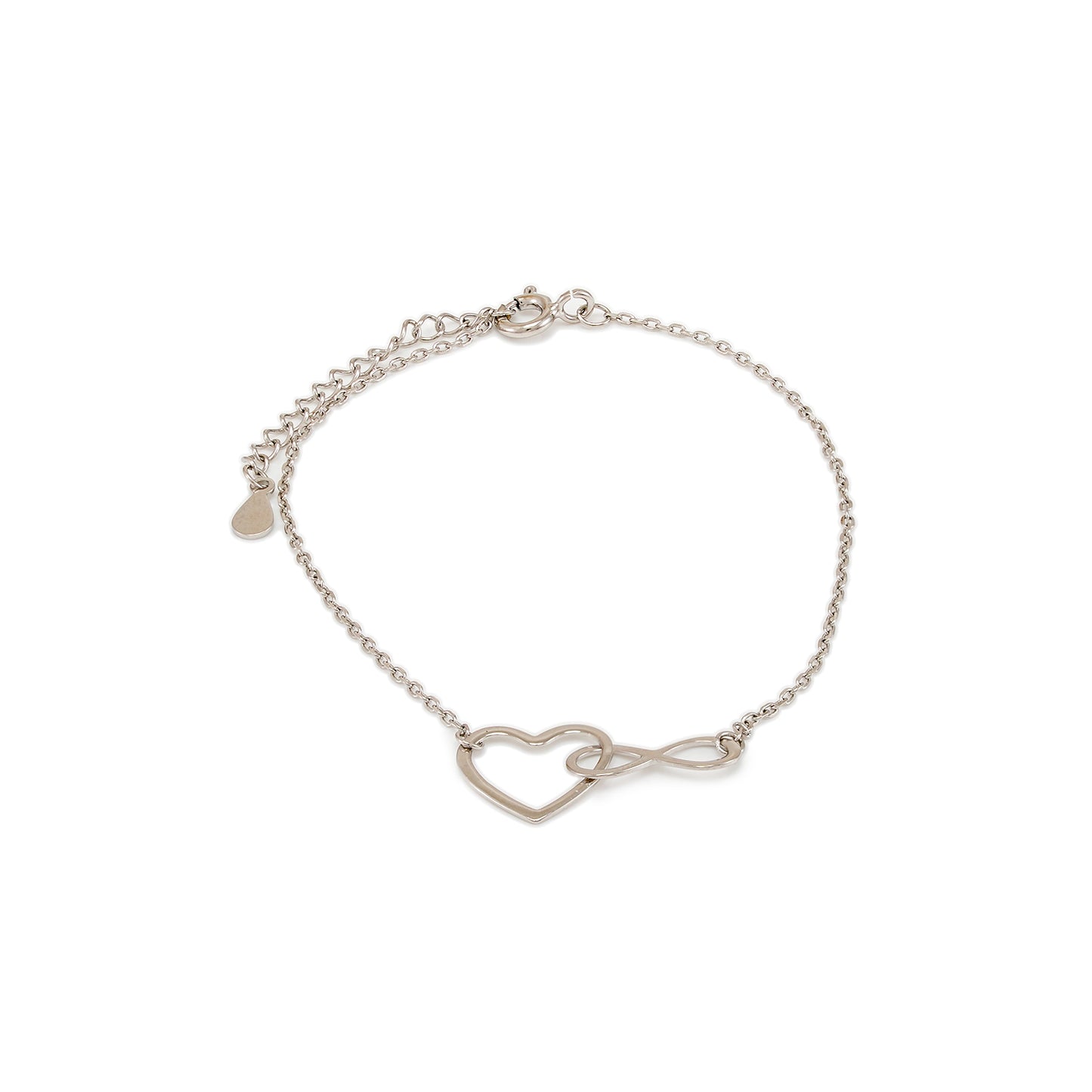 filigranes Armband Herz Infinity Sterling Silber 925 Damenschmuck Silberarmband