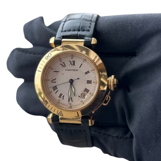 Cartier Pasha 18K Gelbgold Ref. 1035 Automatik