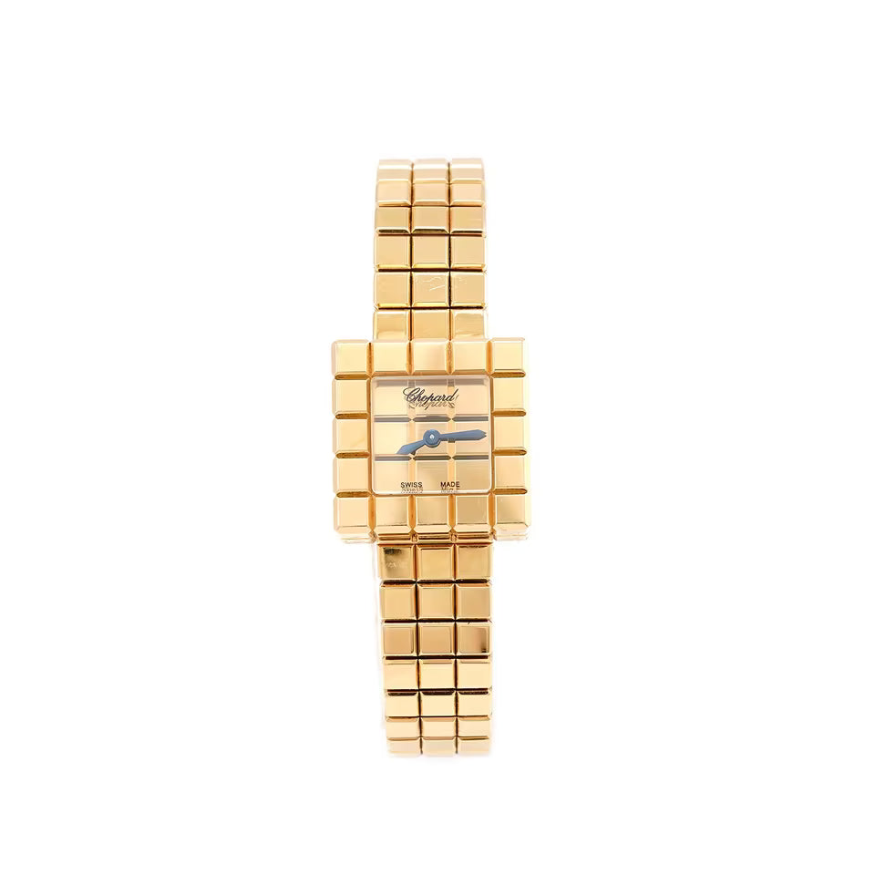 Armbanduhr Chopard Ice Cube Ladies 117432-0001 18K 750 Gelbgold
