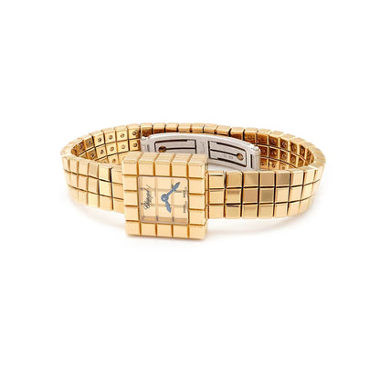 Armbanduhr Chopard Ice Cube Ladies 117432-0001 18K 750 Gelbgold
